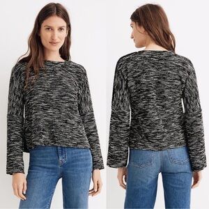 Madewell Button Shoulder Wide Sleeve Top